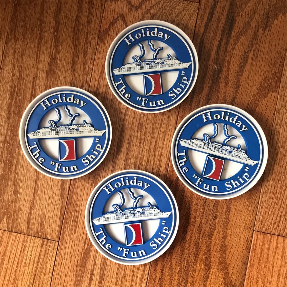 Vintage Holiday The “Fun Ship” coasters